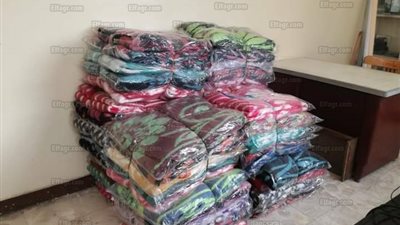 توزيع 3500 بطانية على الأسر محدودي الدخل بالبحيرة (صور)