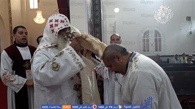 رسامة كاهن جديد على كنيسة الأنبا أنطونيوس بأبوشوشة بقنا (صور)