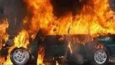 تفحم جثة شخص مجهول الهوية إثر حريق سيارتين بالبحيرة