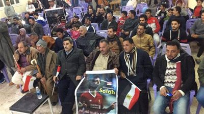 بحضور أفضل مشجع في أمم أفريقيا ووكيل وزارة الرياضة.. احتفالات في مسقط رأس محمد صلاح (صور)