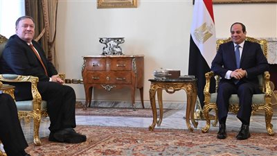 ضمن جولته بالشرق الأوسط.. بومبيو يلتقي السيسي بالقاهرة