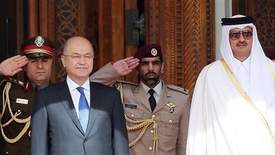 الرئيس العراقي يعود إلى بغداد بعد زيارته قطر