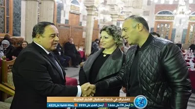 الإعلامي جمال الشاعر يتلقى واجب العزاء في والدته (صور)