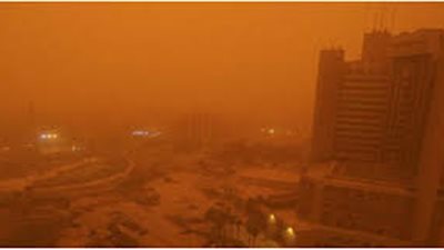 عاجل.. عاصفة ترابية تضرب البلاد وتنتهي في هذا الموعد