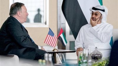 محمد بن زايد يبحث مع بومبيو تطورات الأوضاع في المنطقة