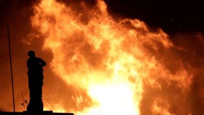 حريق وانفجار كبير يهز ملهى ليلي في بيرو (فيديو) 