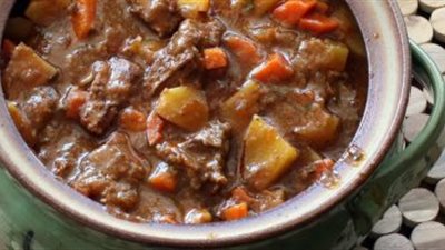 طريقة عمل طاجن اللحمة بالخضار