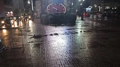 هطول أمطار غزيرة بدمياط  