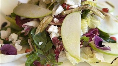 مكونات سلطة التفاح الأخضر 