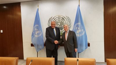 شكري: مصر تطلع لقيام الأمم المتحدة بعقد مؤتمر لإنشاء منطقة خالية من الأسلحة النووية 