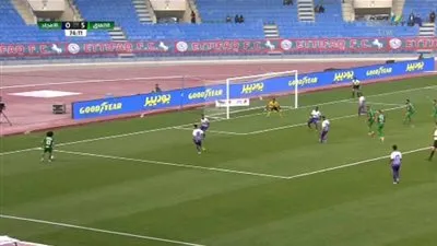 حسين السيد يصنع الهدف السادس للإتفاق في مرمى الأمجاد (فيديو)