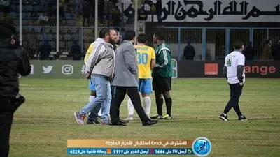 صور شغب جماهير الإسماعيلي في مباراة الإفريقي التونسي بكاميرا الفجر الرياضي