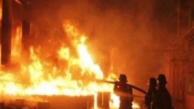 اندلاع حريق هائل بمخبز بلدي بجوار محطة مترو فيصل (فيديو)