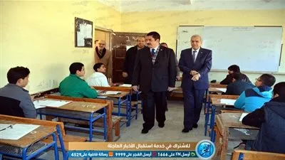 محافظ القليوبية ووكيل التعليم يتفقدان سير امتحانات الشهادة الإعدادية بمدارس بنها (فيديو وصور)