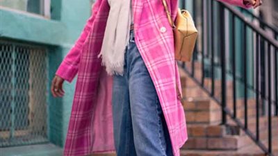 أفكار تنسيق البالطو مع الملابس الفضفاضة