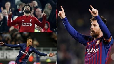 بالأرقام.. ميسي يتفوق على صلاح مبابي في صراع الحذاء الذهبي