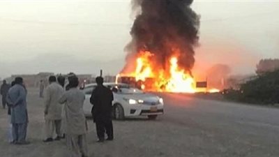 مصرع 27 راكبا في تفحم حافلة بباكستان