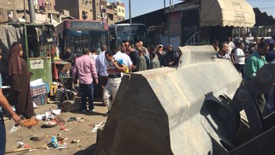 شرطة المرافق ترفع الإشغالات في 8 مناطق بالجيزة