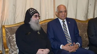 رئيس مجلس النواب ووفد برلماني يزور كاتدرائية مار مرقس بالكويت