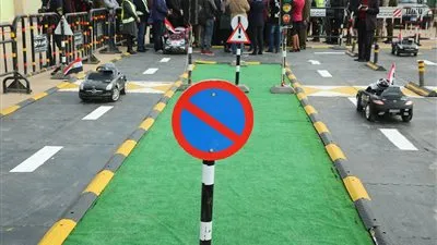 محافظ كفر الشيخ ومدير الأمن يفتتحان المدينة المرورية للأطفال بنادى الشرطة  