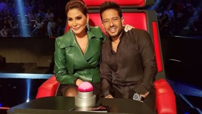 جولة مع الفنانين.. إليسا تهنيء حماقي على ألبومه الجديد