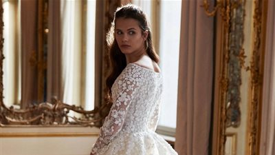 إليكِ أحدث موديلات فساتين زفاف مطرزة بالخرز موضة 2019 (صور)