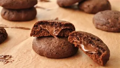 طريقة عمل كوكيز محشي بالنوتيلا