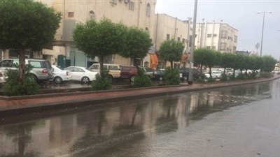 هطول أمطار على المدينة المنورة