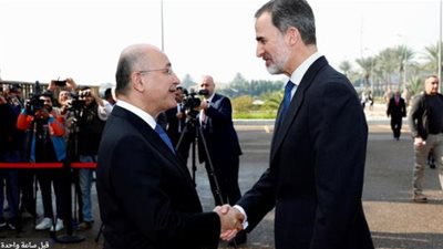 الرئيس العراقى يشكر الملك الإسبانى على جهود القوات الإسبانية
