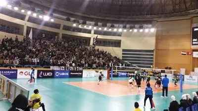 الزمالك يفوز 3/0 علي الدفاع الحسني المغربي  بالبطولة العربية للطائرة