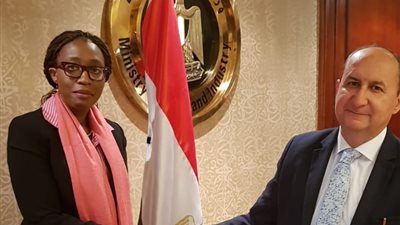  وزير التجارة يبحث مع وفد منظمة الامم المتحدة تحقيق التكامل الاقتصادي بين دول القارة الافريقية