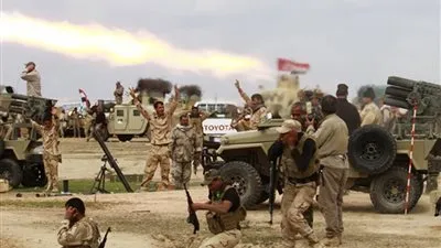 الحشد العراقي يقصف أهدافا لداعش داخل سوريا