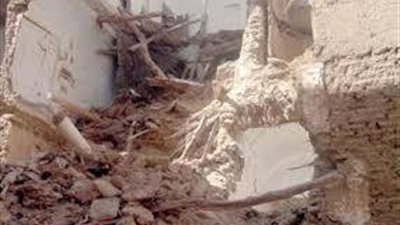 انهيار منزل من طابقين بإحدى قرى طوخ في القليوبية 