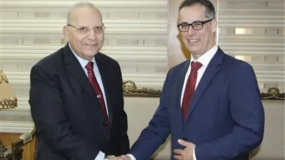وزير العدل يستقبل السفير السويسري بالقاهرة