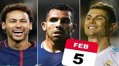 ليس نيمار ورونالدو فقط .. 5 فبراير عيد ميلاد نجوم الكرة في العالم