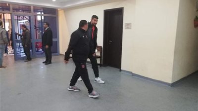 حافلة الأهلي تصل بتروسبورت لمواجهة إنبي