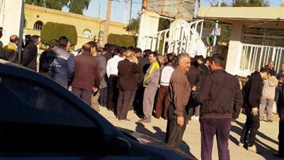 احتجاج المنهوب حقوقهم ضد مؤسسة 