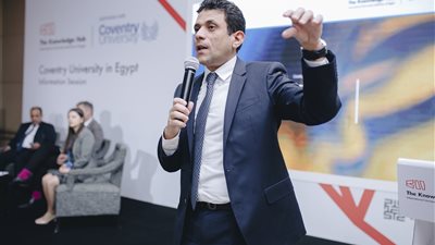 زيارات للمدارس وندوات توعية من Coventry University للتعرف على البرامج المقدمة في جامعة المعرفة الدولية 