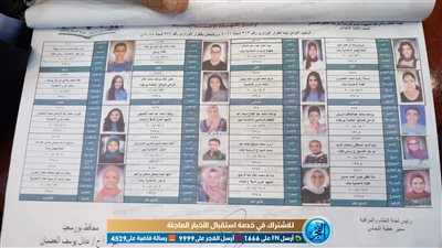 عاجل.. ننشر أسماء أوائل الشهادة الإعدادية ببورسعيد 