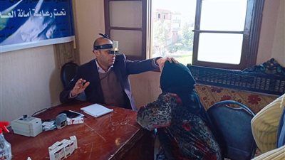 انطلاق أولى قوافل حزب مستقبل وطن لعلاج العيون بالغربية (صور)