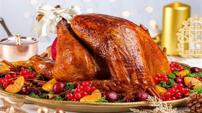 طريقة عمل الديك الرومي بالفرن