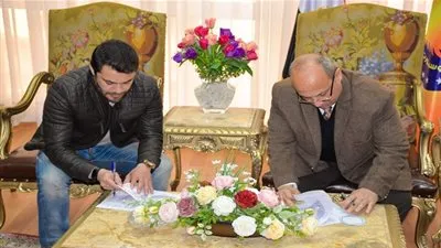 إيروسبورت يتعاقد مع أحمد حسن (صور)