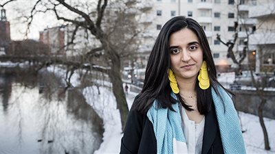 انتخاب شابة من أصول ليبية لرئاسة حزب سويدى