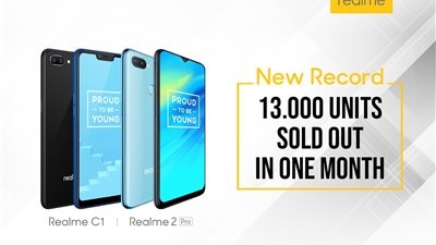  Realme تحقق طفرة بالسوق المصرية.. وتبيع 13 ألف موبايل خلال شهر يناير   