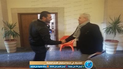 أجيري يصل ملعب بتروسبورت وعضو مجلس إدارة إنبي في استقباله