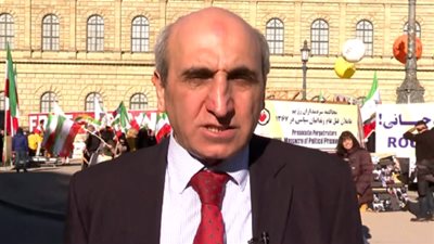 شاهين قبادي: تظاهر الإيرانيين في ميونخ رسالة بأن جواد ظريف لا يُمثل الشعب