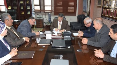 بروتوكول تعاون  لتنفيذ مشروعات الصرف الصحي بقرى بني سويف