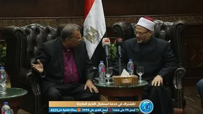 المفتي يستقبل رئيس الطائفة الإنجيلية ووفدا من ممثلي الكنائس الأمريكية