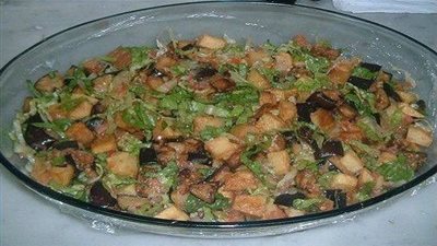 طريقة عمل سلطة الباذنجان بالزبادي