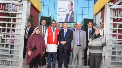 محافظ بني سويف: فحص مليون و383 ألف مواطن بنسبة 78،4%من المستهدف الكلي ضمن المبادرة  الرئاسية 100 مليون  صحة